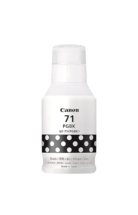 Canon PIXMA GI71BK Black Ink bottle for G1020,G2020,G3020,G2060,G3060, G1737,G2770,G3770,G4770, G1730,G2730,G3730 - PIXMA GI71BK.webp