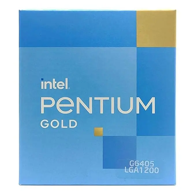 Intel Pentium Gold G6405 Core 10th Gen Generation Desktop Processor Box CPU APU 4MB Cache 4.1 GHz Clock Speed LGA 1200 Socket - G6405 1.webp