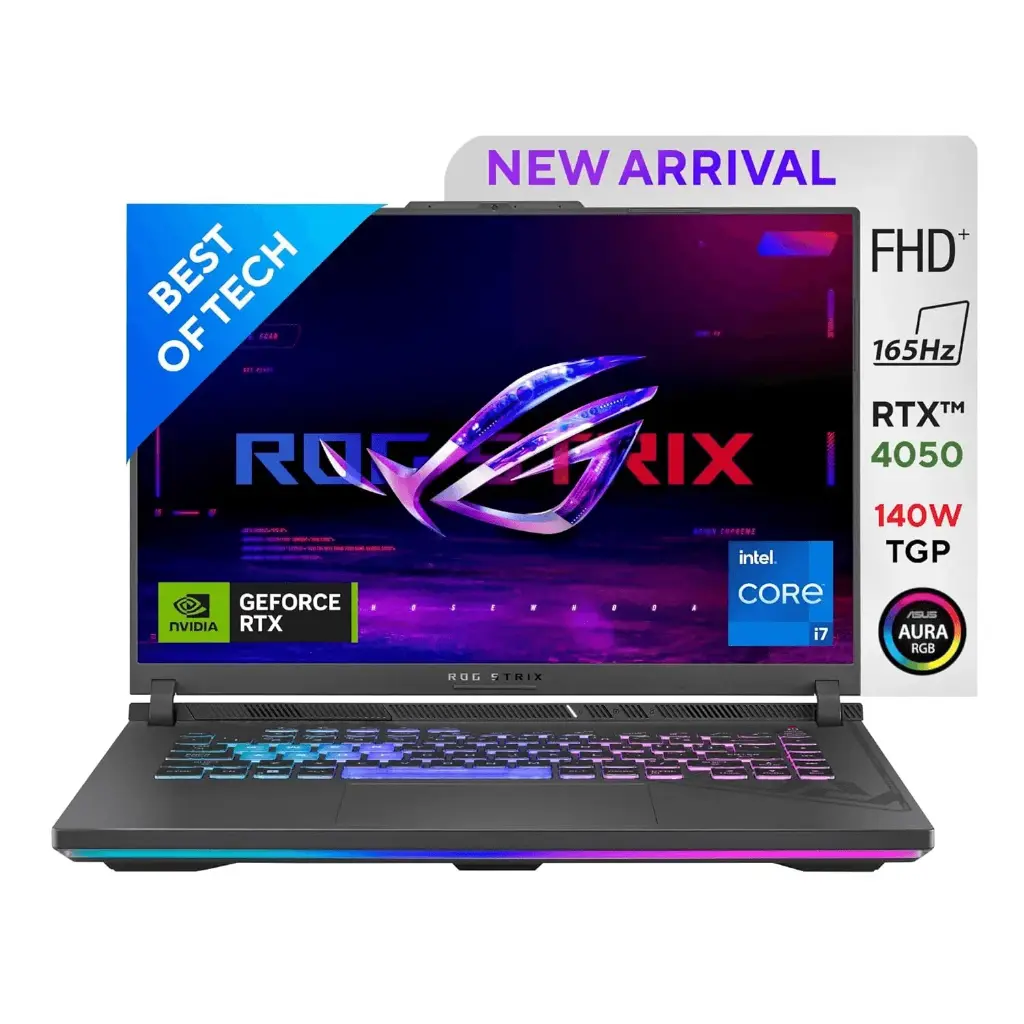 ROG Strix G16 13th Gen Intel Core i7-13650HX, RTX 4050 6GB Gpu (16GB DDR5,1TB SSD,16 FHD+ Display ,Eclipse Gray,2.50Kg,Win 11,MS Office) G614JU-N4200WS