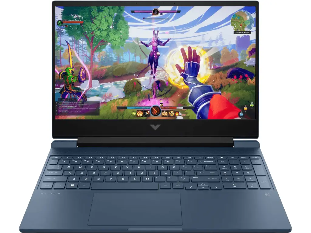 HP Victus, 13th Gen Intel Core i5-13420H, 4GB NVIDIA RTX 2050, 16GB DDR4, 512GB SSD (Win11, Office 21, Blue 2.29kg) 144Hz, 9MS, IPS, 15.6-inch(39.6cm) FHD Gaming Laptop, Enhanced Cooling, fa2703tx