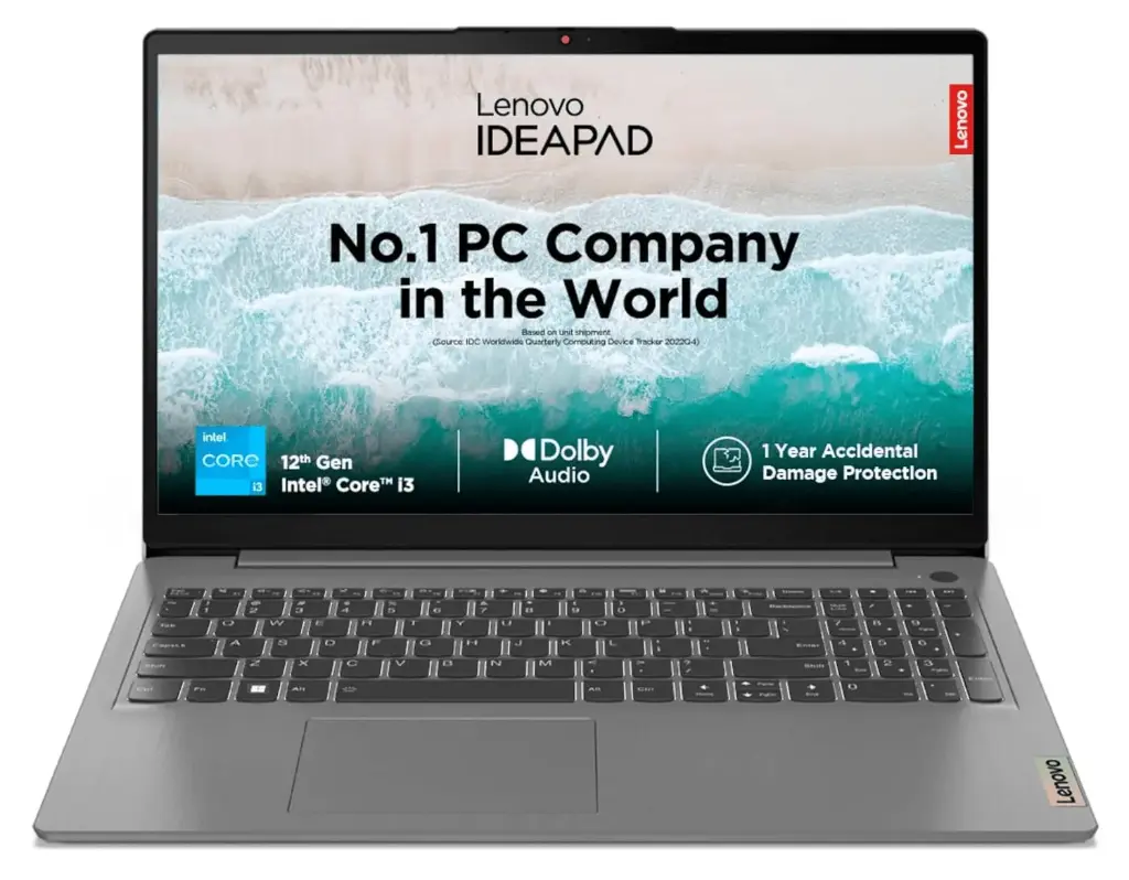 LENOVO IdeaPad 3 15IAU7, Intel® Core™ i3-1215U,12th Gen, 8GB  DDR4, 512GB SSD (Win 11, Office 21, Arctic Grey, 1.63 kg) 15.6" FHD (1920x1080) TN 250nits Anti-glare, Slim 3 82RK00VWIN 