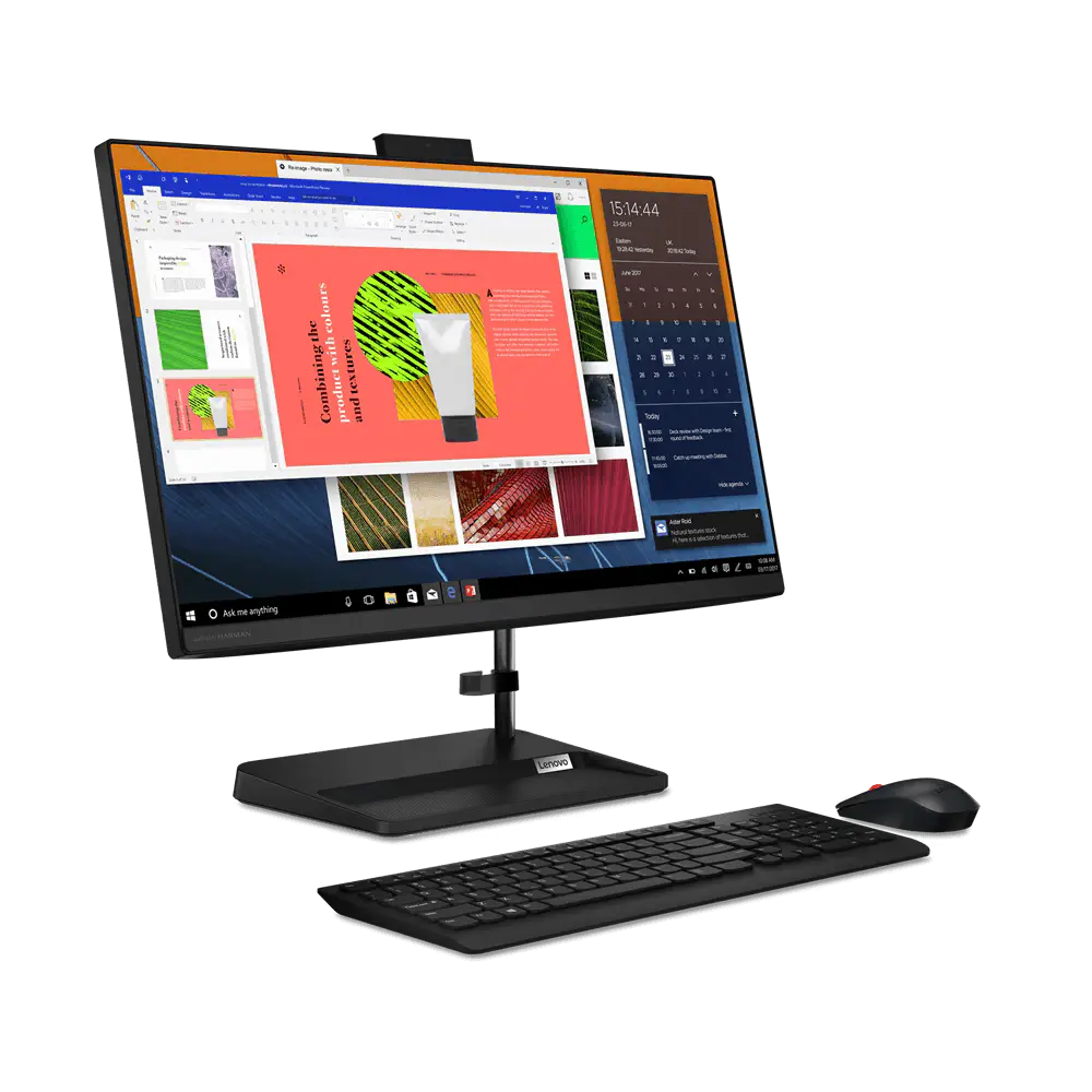 LENOVO IdeaCentre AIO 3 24ALC6, AMD Ryzen™ 5 7430U, 8GB DDR4, 512GB SSD (Win 11 Office 21, Black,6.81 kg) 23.8" FHD (1920x1080) IPS 250nits Anti-glare, IdeaCenter AIO 3 F0G1013EIN 