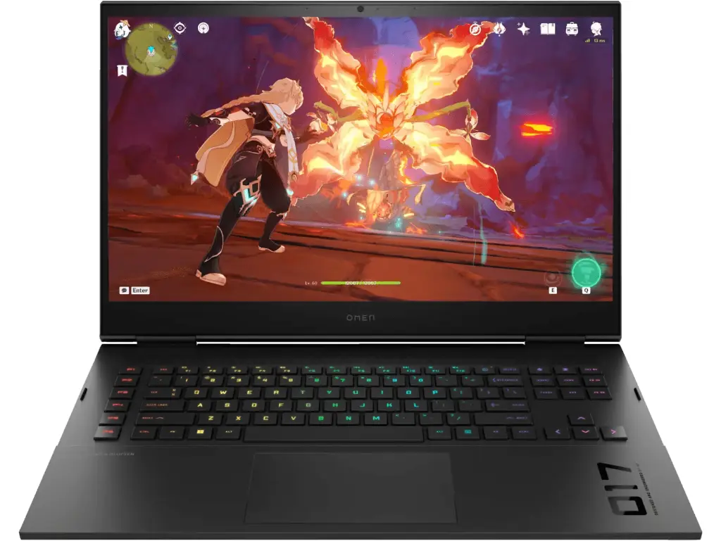 HP Omen 17 cm2027TX Gaming Laptop (Intel Core i7-13700HX/16 GB /1 TB SSD/Nvidia GeForce RTX 4060 8 GB /Windows 11 Home/QHD), 43.9 cm - 17.3 inch, Shadow Black 2.78kg ,17-cm2027TX