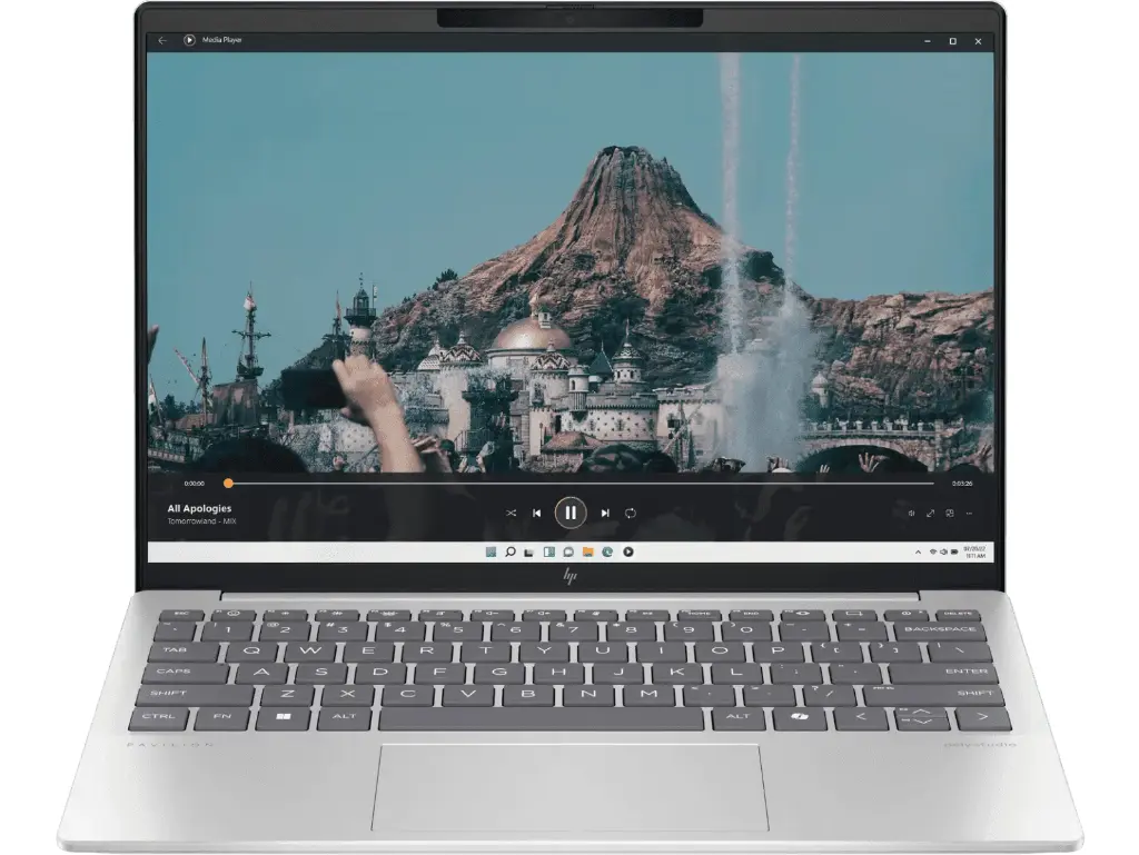 HP Pavilion Aero AI Laptop, AMD Ryzen 5 8640U, 16GB LPDDR5x, 512GB SSD, (Win 11, Office 21, Silver,  1kg) 13.3-inch (33.8cm), Ultra-Light, AMD Radeon Graphics, 5MP Camera, bg0016AU 