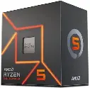 AMD 7000 Series Ryzen 5 7600 Desktop Processor 6 cores 12 Threads 38 MB Cache 3.8 GHz Upto 5.1 GHz AM5 Socket (100-100001015BOX) Socket AM5