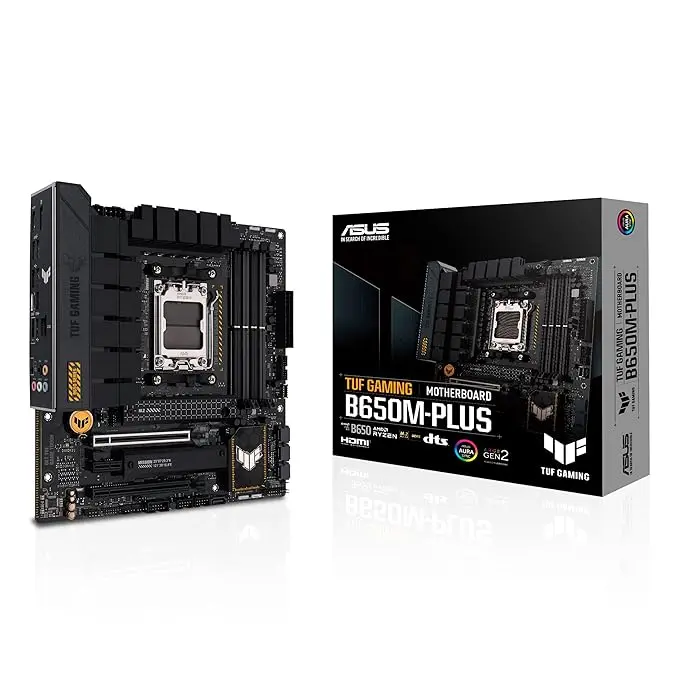 ASUS TUF GAMING B650M-PLUS,1 x PCIe 4.0 x16 slot,AMD B650,AM5 socket,DDR5,192GB 