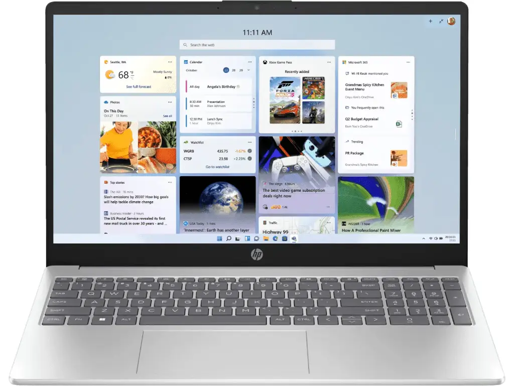HP Laptop 15, AMD Ryzen™ 5 7520U, 15.6-inch (39.6 cm), FHD, 8GB LPDDR5, 512GB SSD,Dual Speakers,MSO,Windows 11,Natural Silver, 1.69 kg, 15-fc0155AU 