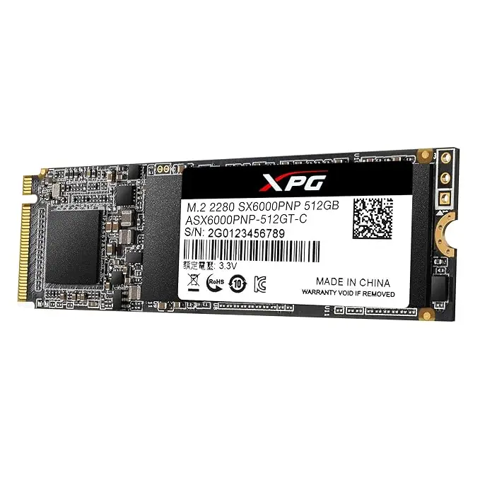 XPG ADATA SX6000 Pro M.2 NVME 512GB PCIe Gen3x4 2280 Internal Solid State Drive/SSD, Read/Write speeds of up to 2100/1500 MB/s -Compatible with PC and Laptop -ASX6000PNP-512GT-C 