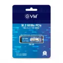 EVM M.2 NVMe Internal SSD (2280) - 2000MB/s Read - PCIe Interface Gen 3x4-4X Faster Than SATA SSD- 5 Year Warranty, 256GB 