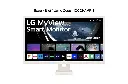 LG 32SR50F MyView Smart Monitor (32", 80cm), FHD IPS Display (1920 x 1080) with webOS, Work & Play Smarter, ThinQ Home Dashboard, AirPlay 2 + Screen Share + Bluetooth, Stylish Design - White