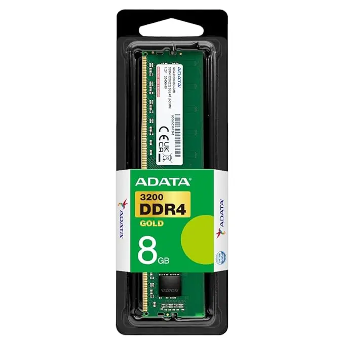 ADATA Premier 8GB 3200MHz U-DIMM DDR4 Desktop Memory, Single RAM Module, Supports Intel & AMD CPUs, XMP Profile Support, Fast Data Transfer, Enhanced Efficiency, AD4U32008G22-SGN