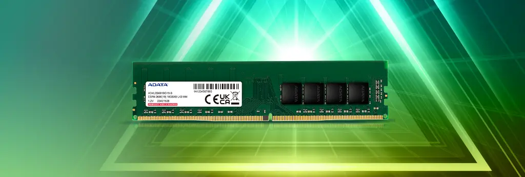ADATA Premier 8GB 2666MHz U-DIMM DDR4 Desktop Memory, Single RAM Module, Supports Intel & AMD CPUs, XMP Profile Support, Fast Data Transfer, Enhanced Efficiency, AD4U26668G19-SGN
