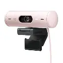 Logitech Brio 500 Full Hd Webcam with Auto Light Correction, Show Mode, Dual Noise Reduction Mics, Webcam Privacy Cover, Works with Microsoft Teams, Google Meet, Zoom, USB-C Cable - Rose - Digital 