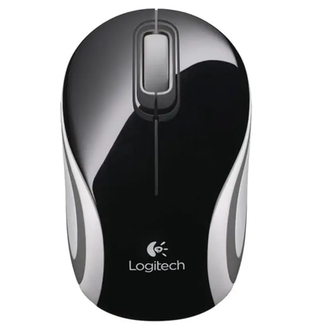 Logitech M187 Ultra Portable Wireless Mouse, 2.4 GHz with USB Receiver, 1000 DPI Optical Tracking, 3-Buttons, PC/Mac/Laptop - Black