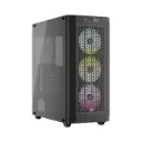 Corsair 480T RGB Airflow Tempered Glass Mid-Tower Computer Case/Gaming Cabinet with Two USB 3.2 Gen 1 Type-A Ports and one USB 3.2 Gen 2 Type-C Port | Included 3X AR120 RGB Fans - Black 