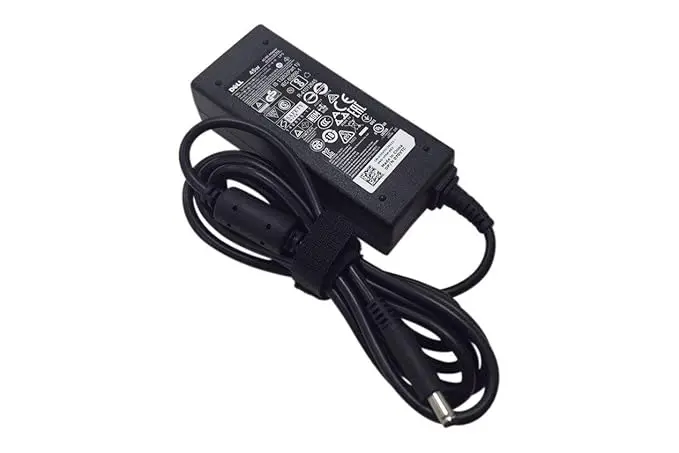 Dell Original 45W 19.5V Laptop Charger Adapter with 4.5mm pin for Inspiron - Black Without Power Cord 