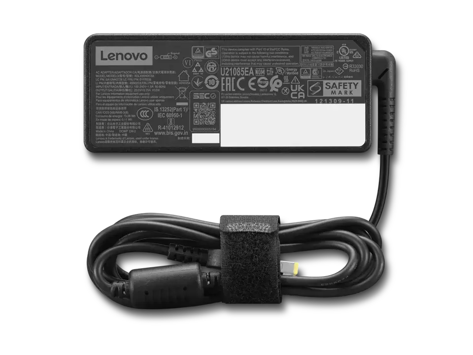 Lenovo 65W Slim Port AC Adapter,100-240V 1.5A,3Pin,GX 21G06613 