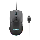 Lenovo M210 RGB Gaming Wired USB Mouse, Ambidextrous, 7-Buttons, 8000 DPI with 4 Levels DPI Switch, 3-Zone RGB Backlight