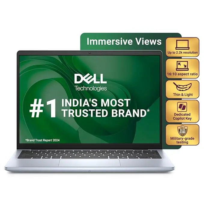 Dell Inspiron 5440 Laptop, Intel Core i5-1334U Processor, 16GB, 1TB SSD , 14" (35.56cm) FHD Display, Backlit Keyboard,Win 11 + Office H&S 2024 + M365 , Ice Blue, 1.54kg