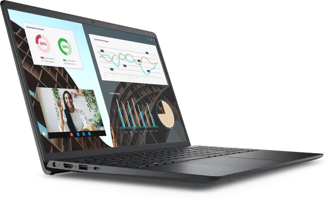 Dell Vostro 3530 Intel Core i5-1334U 13th Gen,8GB DDR4  512GB SSD,15.6" FHD WVA AG 120Hz 250 nits Narrow Border,Intel® UHD Graphics, Win 11 + Office H&S 2024 + M365, Standard Keyboard (Carbon Black)1.66 kg 