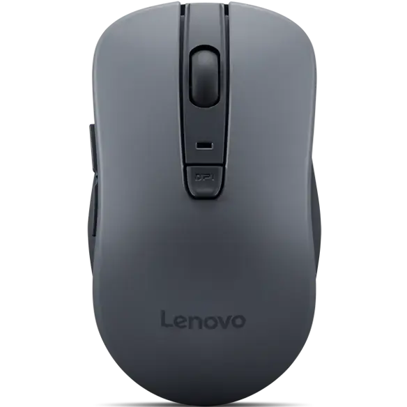 Lenovo WL310 Bluetooth Silent Mouse, Bluetooth 5.0, Upto 3million Button clicks, 1600 DPI, 6 Buttons (Left Click, Right Click, Scroll Click, DPI, 2 x Side Buttons), DPI LED Indicator, Grey