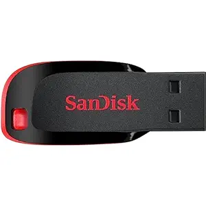 SanDisk Cruzer Blade 16GB, USB 2.0, Flash drive, Pendrive, Red,  (SDCZ50-016G-I35)