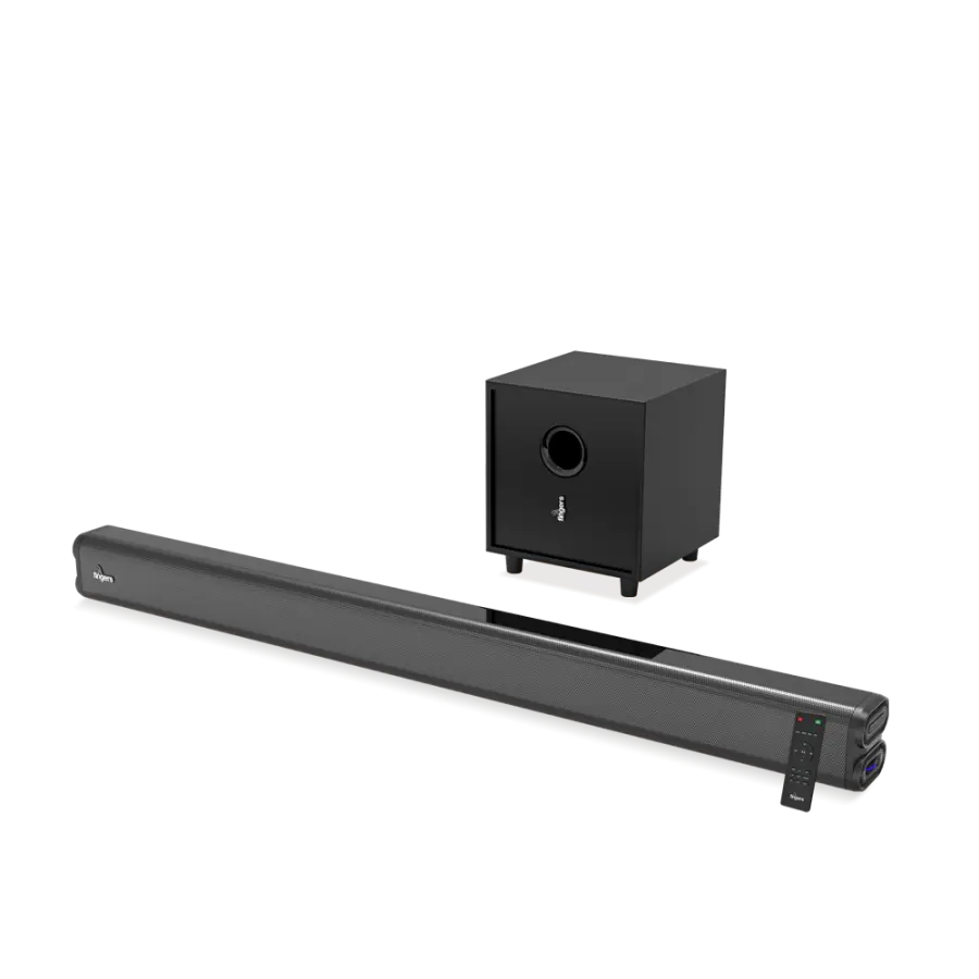 FINGERS Octane-S80 Multimedia SoundBar with Subwoofer (Powerful 80 Watts, Bluetooth, USB, AUX, Optical, HDMI (ARC), EQ Modes for Movies, Music & News, Wall Mountable & Remote Control 