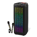 FINGERS RollingParties-110 Bluetooth Trolley Speaker with Powerful 110 W Deep Bass, 8-Hour Playtime,Guitar Input, TWS Support, Bundled 2 Wireless Mics & Additional 2 Mics (Rich Black)