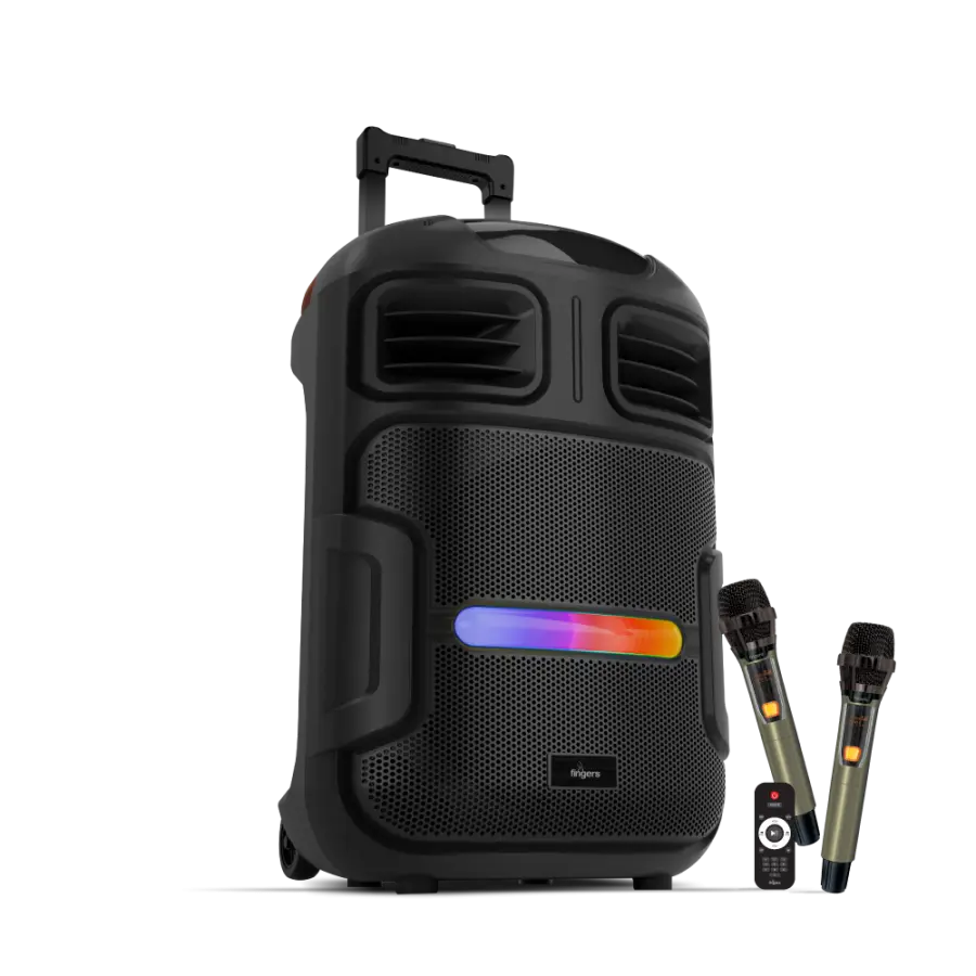 FINGERS RollingParties-51 50 W Bluetooth Party Speaker  (Rich Black, Stereo Channel) 