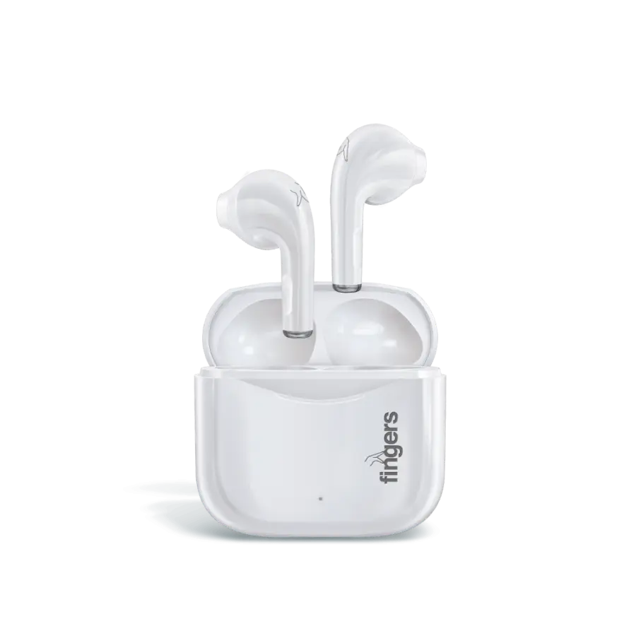 FINGERS Go-Tango True Wireless Earbuds [18 Hours Playback | Built-in Mic with SNC™ (Surround Noise Cancellation) Technology | Sweat Proof | Smart Touch Controls]