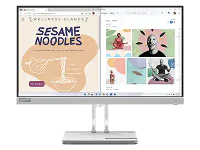 Lenovo L-Series 54.48 cm (21.4inch) | FHD Ultraslim Monitor |16.7Mn Colors, 75Hz, 4ms, AMD FreeSync, HDMI,TUV Eye Comfort & Low Blue Light, Smart Display Customization Artery, Grey, L22e-40,67AFKACBIN