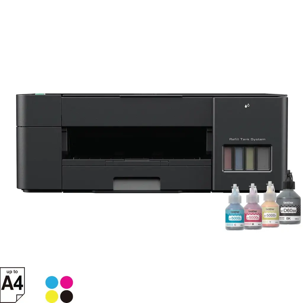 DCP-T220 User-friendly Color printer for home users Print /Scan/Copy. Yield Bk: 7500 pages CMY:5000 pages 