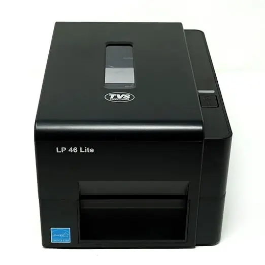 TVS ELECTRONICS LP 46 Lite |Thermal Label Printer| Supports Both 0.5 Inch|1 Inch Ribbon core |High Ribbon Capacity of 300 Meters| Resolution 203 dpi | Direct Thermal and Thermal Printer