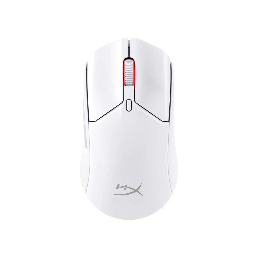 HyperX Pulsefire Haste 2 Wireless Gaming Mouse Ultra Lightweight, 61g, 100 Hour Battery Life, 2.4Ghz Wireless, Up to 26000 DPI - White (6N0A9AA) 