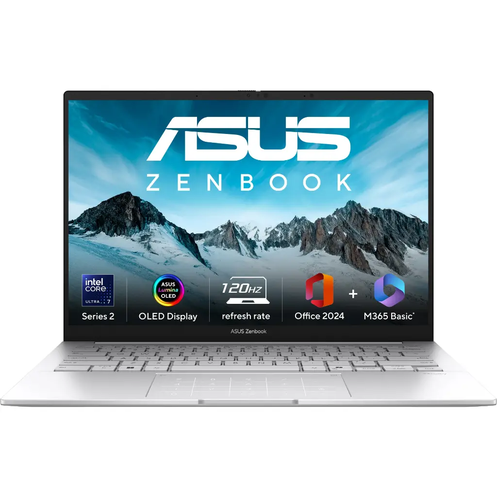 ASUS  Intel Core Ultra 7 255H (32GB/1TB/Intel Arc Graphics/14.0" 3K Touch/Windows 11 Home/Office Home 2024 + M365 Basic (1 Year Validity)*), UX3405CA-PZ348WS