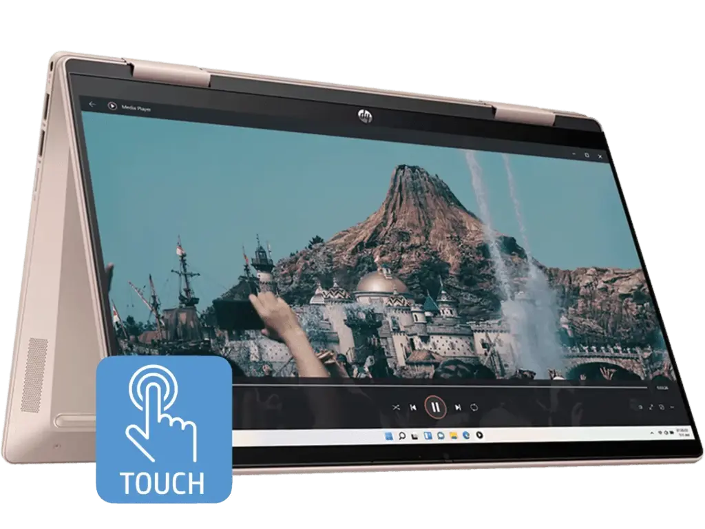 HP Core i7-1355U/(16GB 3200 DDR4 on-board/512GB SSD)Intel Iris Xe/WIN 11 + MSO 2024/Zenvo Pen Natural Silver 2, Backlit KBD, Pale Rose Gold   NSV - 5MP TNR, B&O Audio/Touch/14.0 FHD (1920x1080) IPS 250 nits Narrow Border / Pale Rose Gold, 14-ek1152TU