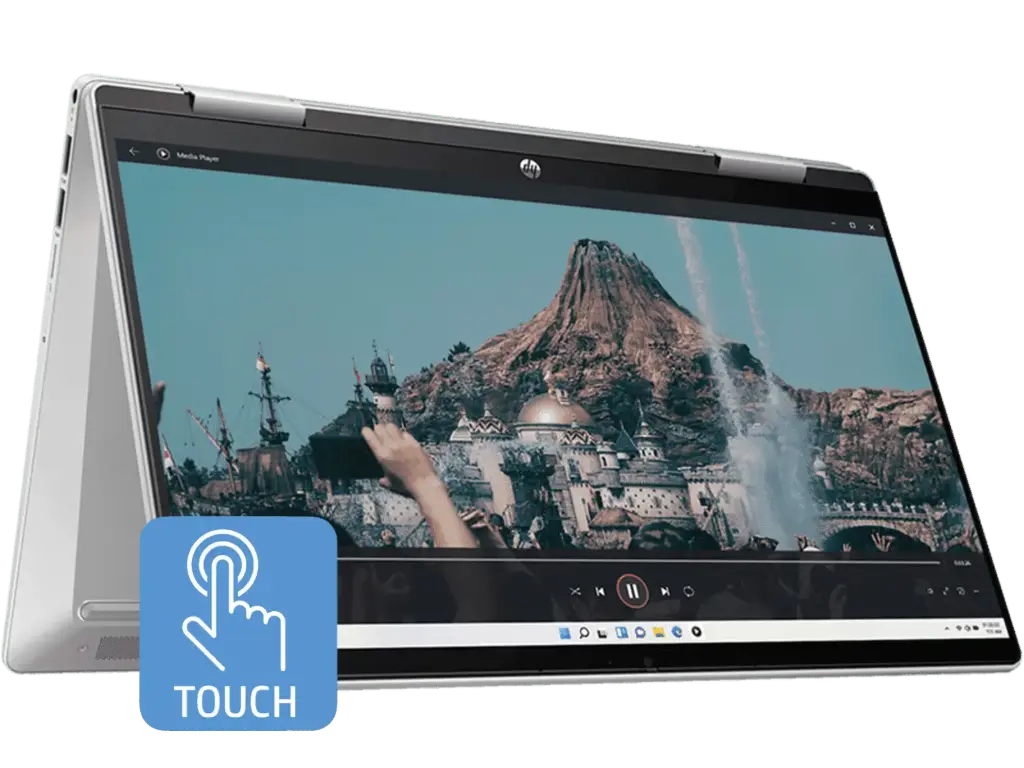 HP Intel 13th Gen Core i5-1335U/(16 GB DDR4 on board/1 TB SSD)Intel Iris Xe /WIN 11 + MSO 2024/Zenvo Pen Natural Silver 2, Backlit KBD, Natural Silver  NSV - 5MP TNR, B&O Audio/Touch/14.0 FHD IPS 250 nits Narrow Border  / Natural Silver, 14-ek1010TU