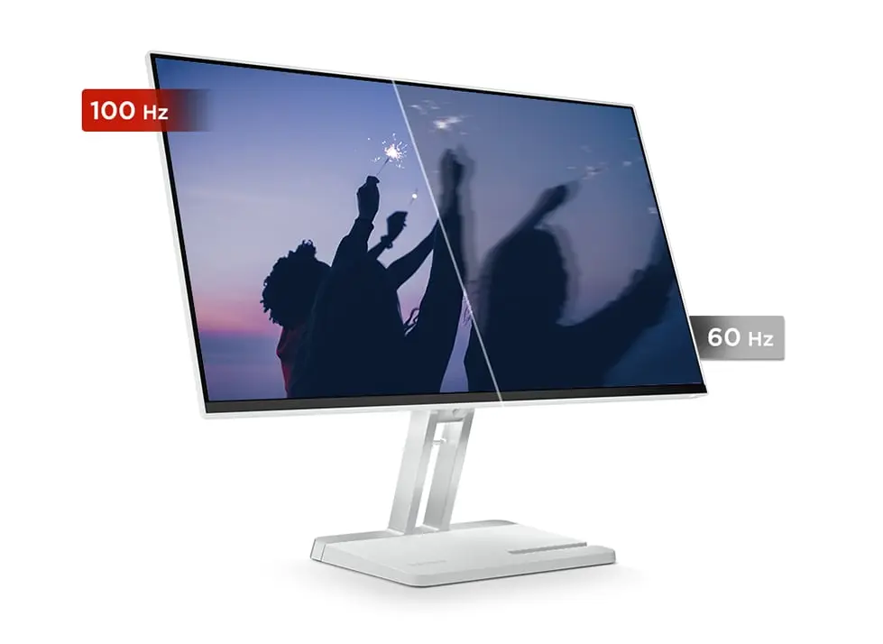 Lenovo L-Series 60.45cm (24 inch) | FHD IPS Ultraslim Monitor | 100Hz, 99% sRGB, HDMI, Tilt Stand, 2x3W Speakers, Smart Display Customization Artery, Home & Office Use, Grey, L24i-40