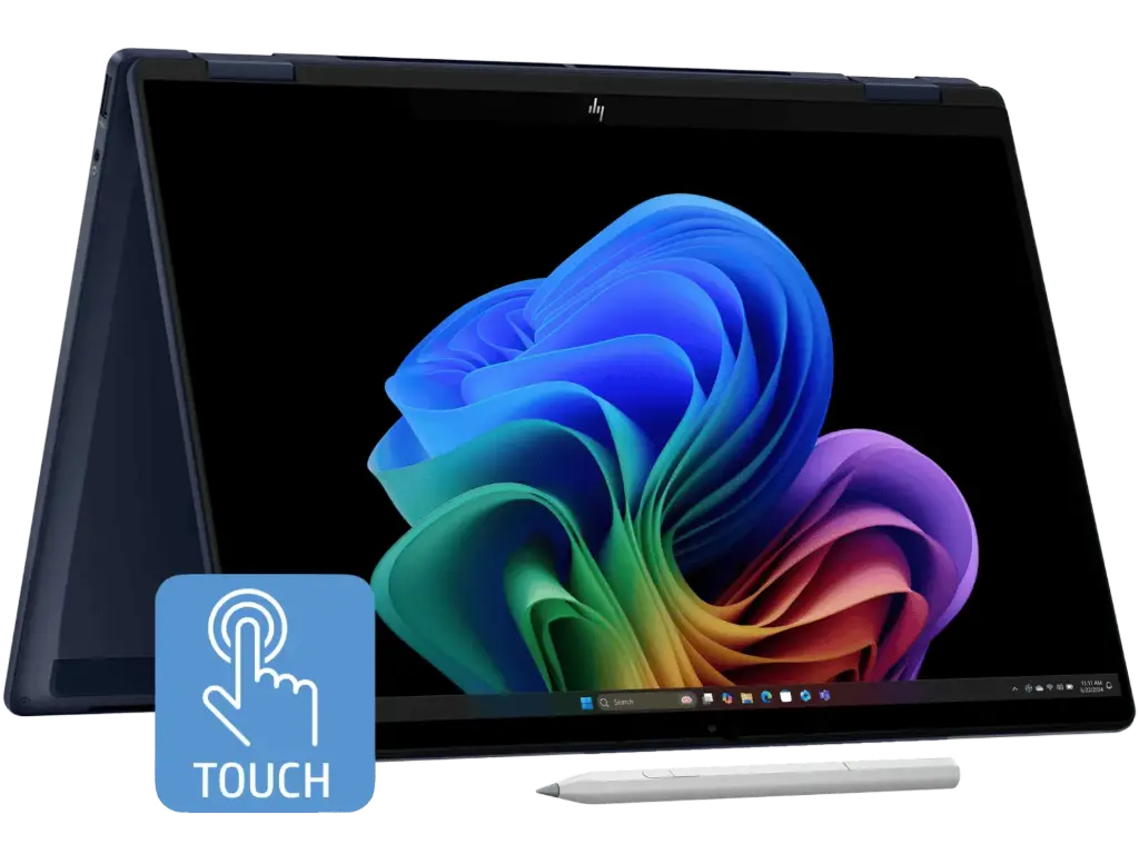 HP OmniBook X Flip x360 |  | Ultra 7-256V (8C) 47 NPU TOPs | 16GB LPDDR5X 8533 on-board | 512GB PCIe Gen4 Value | Intel Arc 140V GPU | Touch/14.0 3K (2880x1800) OLED Low Blue Light 48-120Hz VRR 400 nits | OST W11H6 NG PRE SL IPPP | Atmospheric Blue AI logo - 5MP IR PVCY ST | MSO 2024, 14-fm0026TU