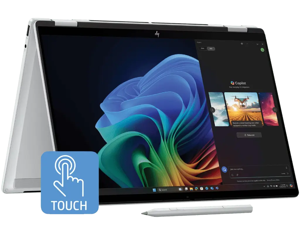 HP OmniBook X Flip x360 |  | Ultra 5-226V (8C) 40 NPU TOPs | 16GB LPDDR5X 8533 on-board | 512GB PCIe Gen4 Value | Intel Arc 130V GPU | Touch/14.0 3K (2880x1800) OLED Low Blue Light 48-120Hz VRR 400 nits | OST W11H6 NG STD SL IPPP | Meteor Silver AI logo - 5MP IR PVCY ST | MSO 2024, 14-fm0058TU