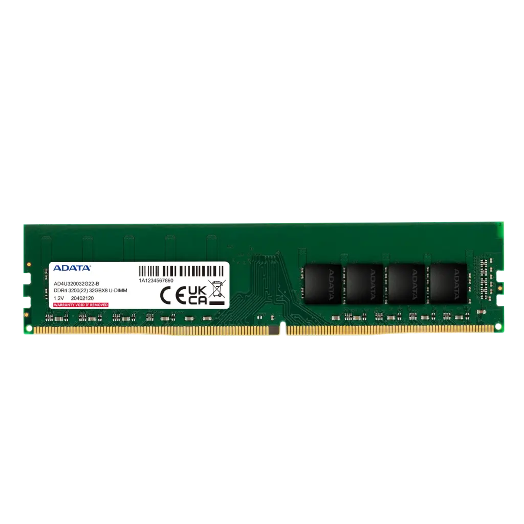 ADATA RAM 32GB DDR4 3200 CL22 Desktop Memory, AD4U320032G22-SGN