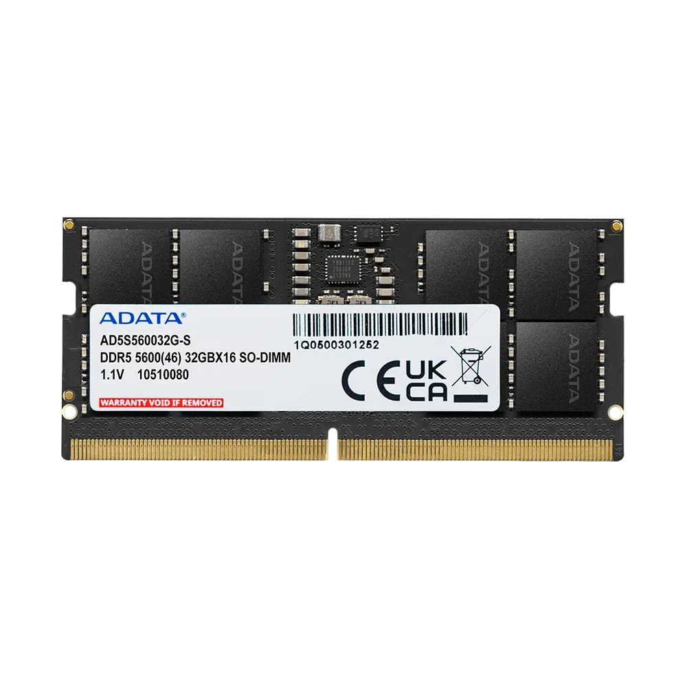ADATA RAM 16 GB DDR5 5600 CSODIMM Laptop Memory, AD5S560016G‑S