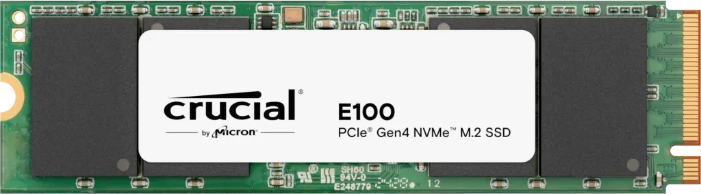 Crucial E100 1TB PCIe Gen4 NVMe M.2 SSD, CT1000E100SSD8