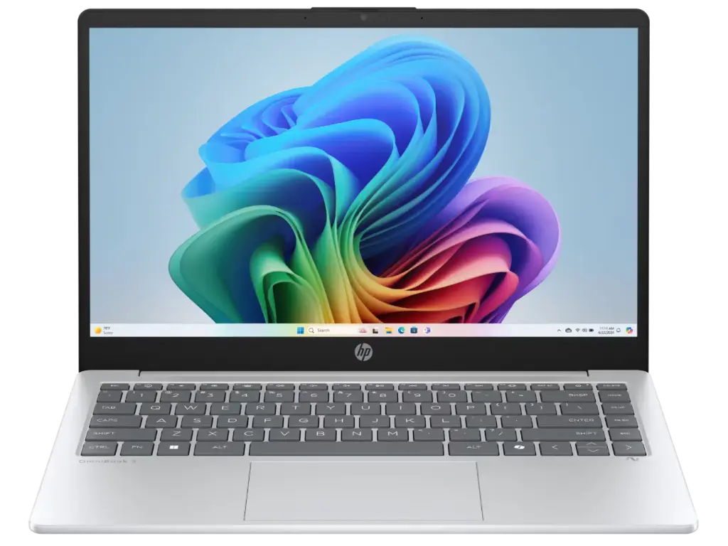 HP OmniBook 3 NGAI (15.6), AMD Ryzen™ AI 5, FHD (1920 x 1080), 16 GB DDR5-5600 MT/s, 512 GB SSD, Wi-Fi 6, Bluetooth® 5.4, (Windows 11 Home+Microsoft Office Home 2024) Silver, 1.7 kg,15-fn0007AU 