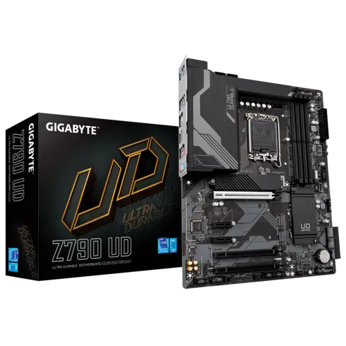 GIGABYTE Z790 UD Motherboard / LGA1700 / DDR5 7600(OC) / PCIe 5.0 / 3x M.2 / 2.5Gb LAN / HDMI & DP / ATX