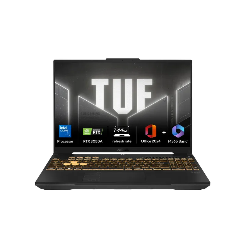 ASUS TUF Gaming F16 FX607VB-RL087WS / Intel Core 5 210H / RTX 3050 / 16GB RAM / 512GB SSD / 16" FHD+ 144Hz / Win 11 + Office 2024 / MUX Switch / RGB Keyboard