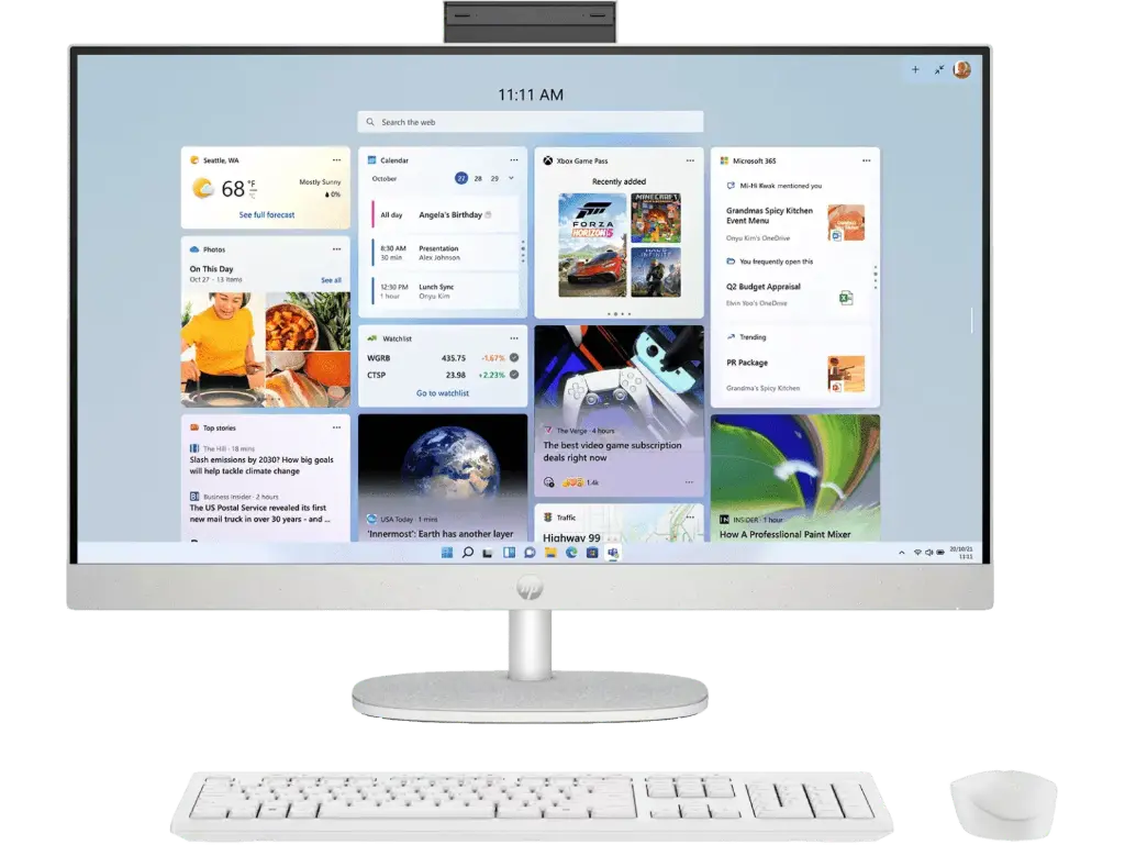 HP All-in-One Desktop PC 27-cr1009in/ Intel Core Ultra 7 / 16GB DDR5 / 1TB SSD / 27" FHD IPS / Win 11+MS Office 2024 / Webcam / Wi-Fi 6 / 6.72 kg