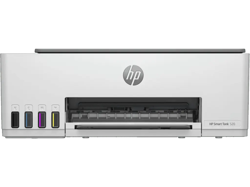 HP Smart Tank 520 All-in-one Color Printer with 1 Extra Black Ink Bottle (Up to 8000 Black and 6000 Color Prints) and 1 Year Extended Warranty with PHA Coverage. Print, Scan & Copy for Office/Home ( 1 INK BOTTLE INCLUDED )