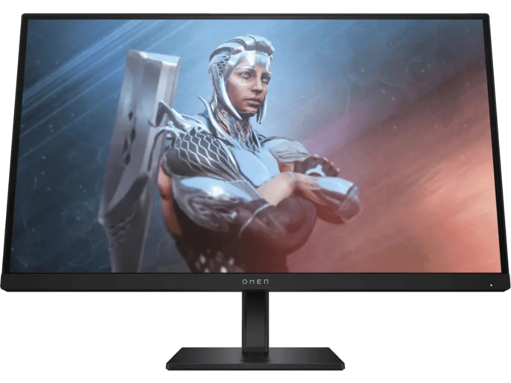 HP OMEN 27 FHD 165Hz Gaming Monitor 60.5 cm (23.8) FHD (1920 x 1080 @ 165 Hz) Flat IPS with Edge-lit  2 HDMI 2.0, 1 DisplayPort™ 1.4 Tilt and Height Adjustable Pivot, VESA mountable Stand On-screen controls, Anti-glare, AMD Freesync™ Premium, Gaming Console Compatible, HP Eye Ease (Eyesafe® certified) - 780G0AA