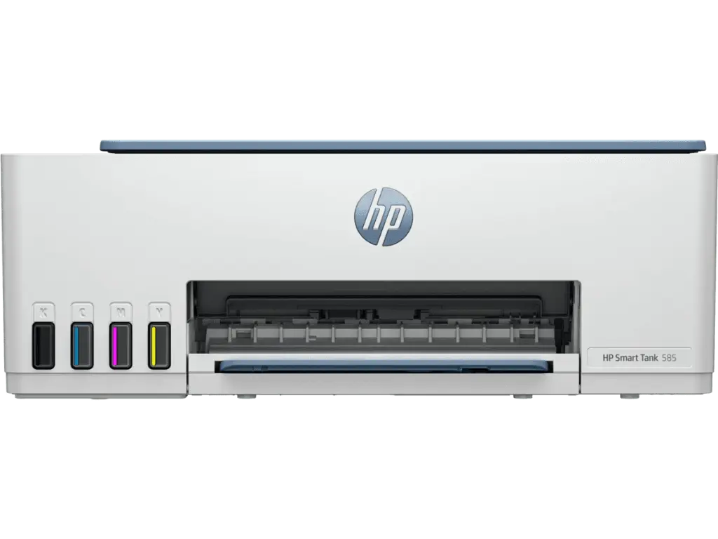 HP Smart Tank 585 All-in-One Multi-function Wi-Fi Color Ink Tank Printer for Print/Scan/Copy with Up to 4000 Black & 6000 color pages in box